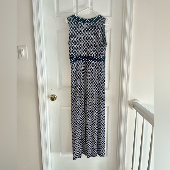 Land’s End 2010’s Navy and White Dress in Large 14-16 - Picture 2 of 6